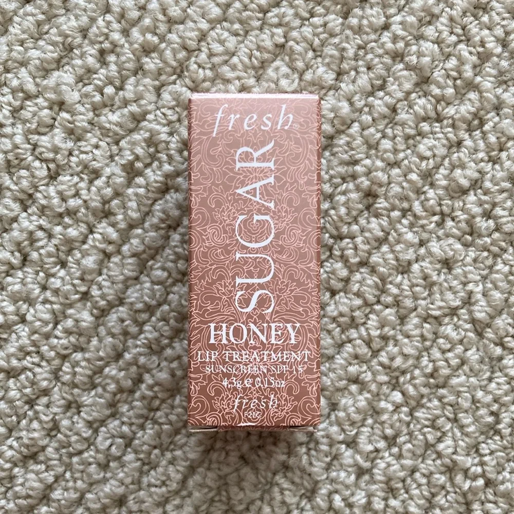 NEW Fresh Sugar Lip Treatment Honey Brown Tinted Balm Full Size Lipstick NIB